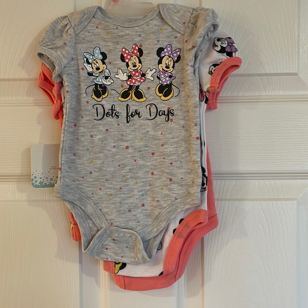 Disney Baby 3 piece onesie, 0-3 months